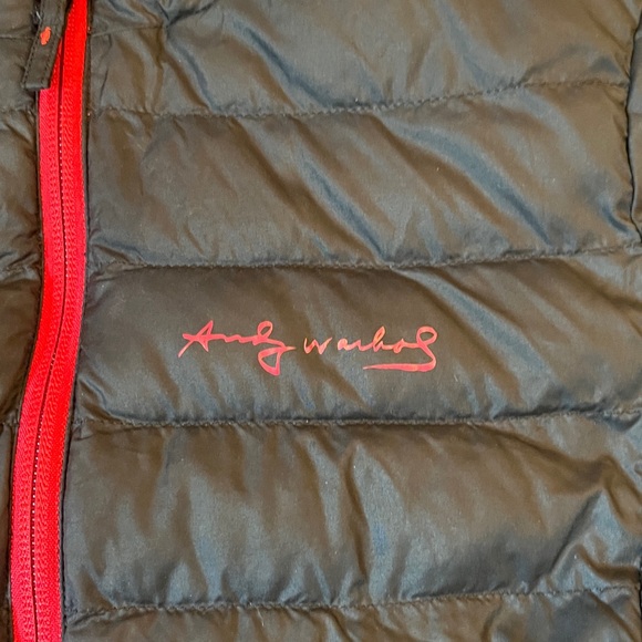Uniqlo Puffer Jacket Andy Warhol Tomato Soup Kid's 7-8 - Picture 2 of 9